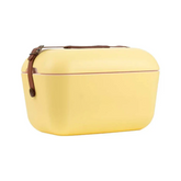 Cooler Retro 20l - Amarelo com Alça Marrom