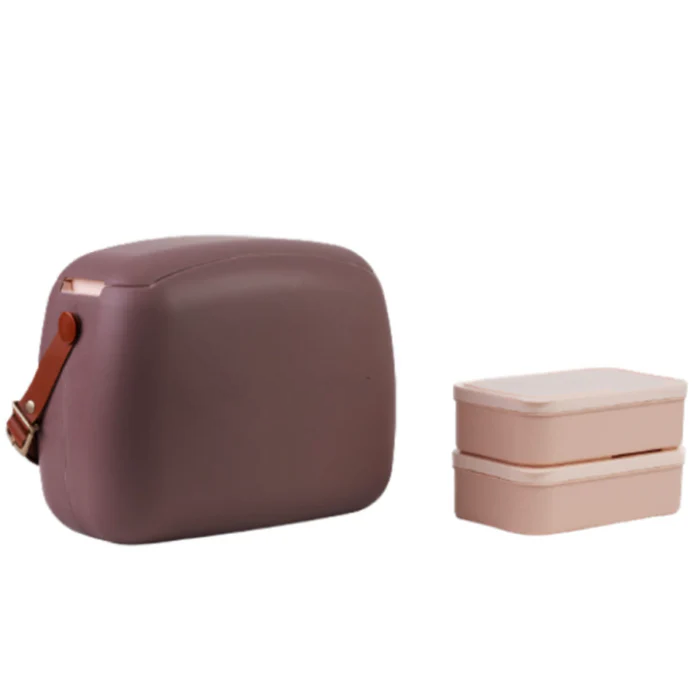 Lancheira 6l - Marrom com Alça Marrom