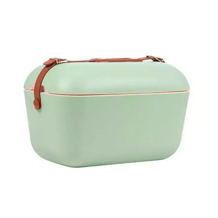 Cooler Retro 20l - Oliva com Alça Marrom
