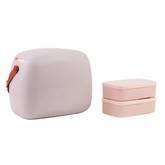 Lancheira 6l - Perla com Alça Marrom