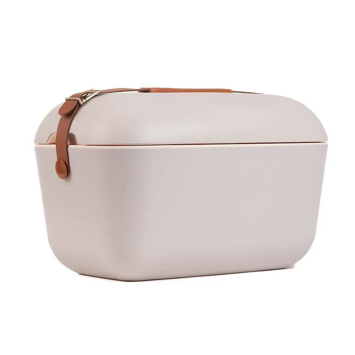 Cooler Retro 20l - Pérola com Alça Marrom